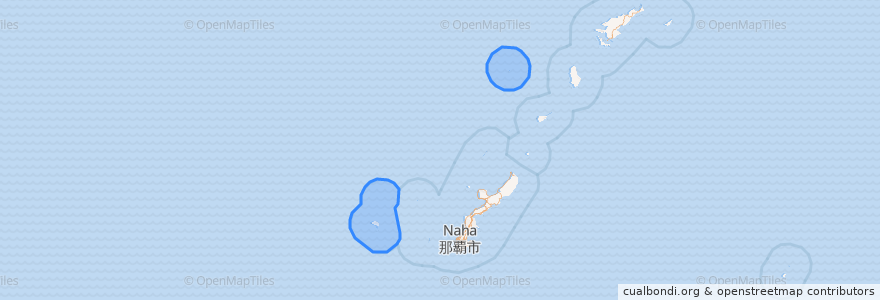 Mapa de ubicacion de 久米岛町.
