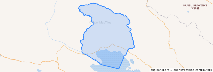 Mapa de ubicacion de 刚察县.