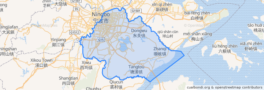 Mapa de ubicacion de ギン州区.