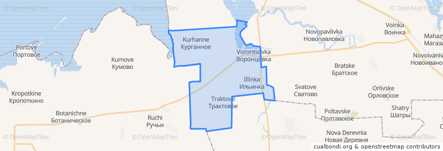 Mapa de ubicacion de Ильинское сельское поселение.