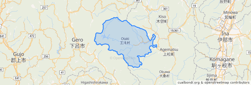 Mapa de ubicacion de 王瀧村.