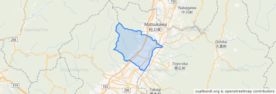 Mapa de ubicacion de 高森町.