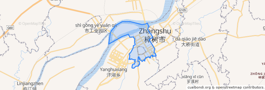 Mapa de ubicacion de 福城街道.