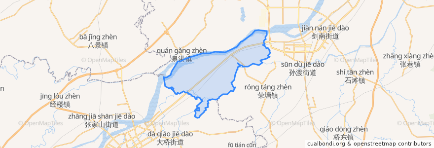 Mapa de ubicacion de Tuochuan.