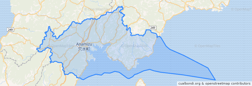 Mapa de ubicacion de Anamizu.