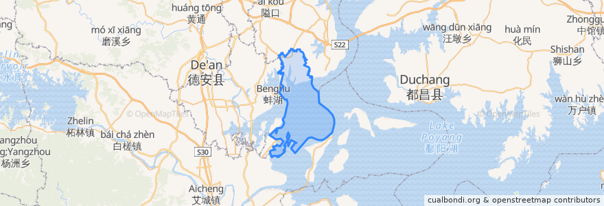 Mapa de ubicacion de Jiaotang.