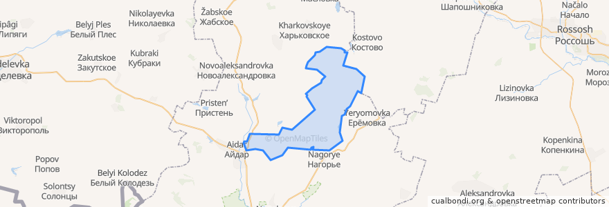 Mapa de ubicacion de Ржевское сельское поселение.