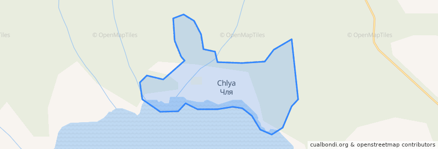 Mapa de ubicacion de Члянское сельское поселение.