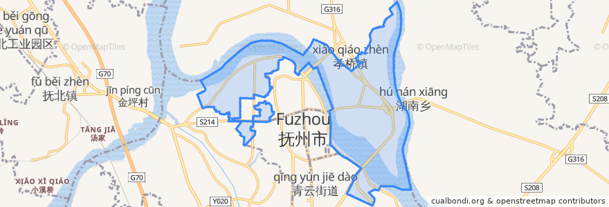 Mapa de ubicacion de Wenchang Subdistrict.