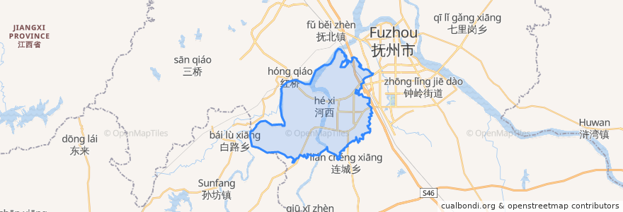 Mapa de ubicacion de Shangdundu.