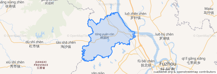 Mapa de ubicacion de Tongyuan.