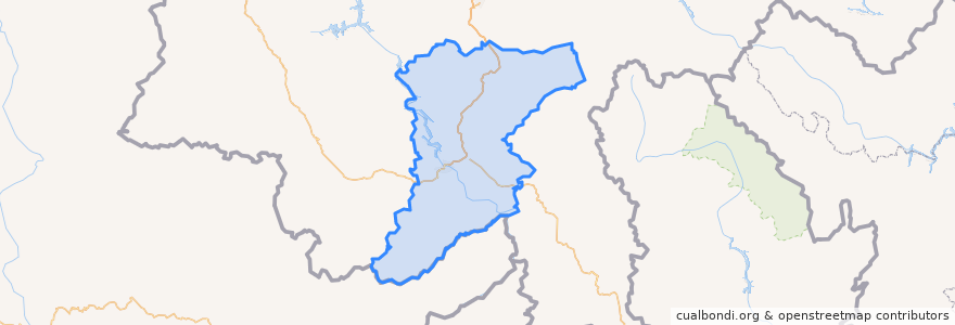 Mapa de ubicacion de Jinghong City.