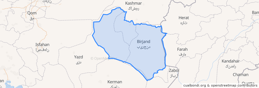 Mapa de ubicacion de Güney Horasan Eyaleti.