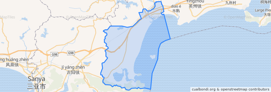 Mapa de ubicacion de 하이탕구.