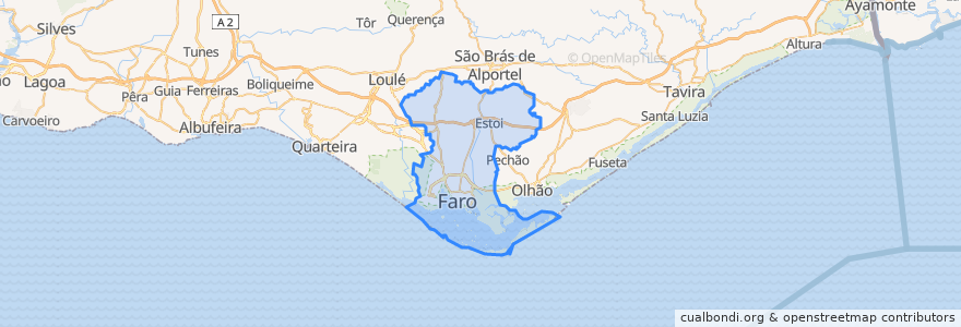 Mapa de ubicacion de فارو.