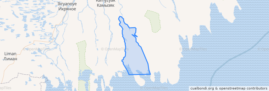 Mapa de ubicacion de Каралатский сельсовет.