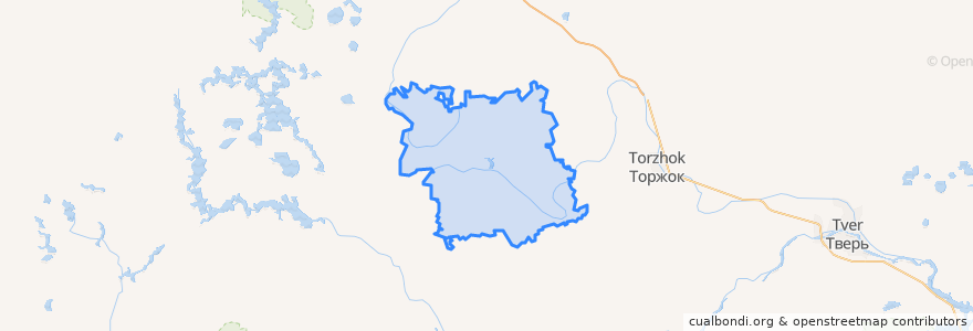 Mapa de ubicacion de Кувшиновский муниципальный округ.