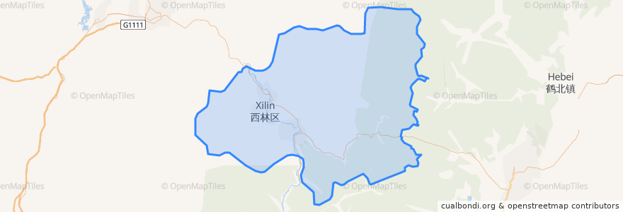 Mapa de ubicacion de Jinlin District.