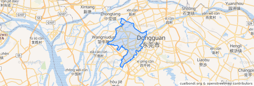 Mapa de ubicacion de 万江街道.