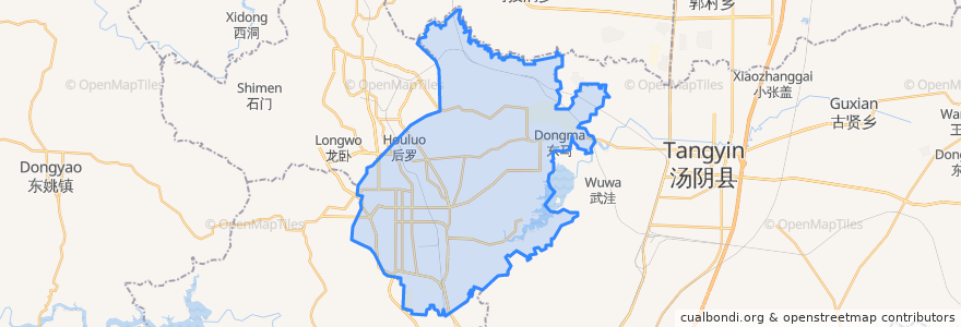 Mapa de ubicacion de Shancheng District.
