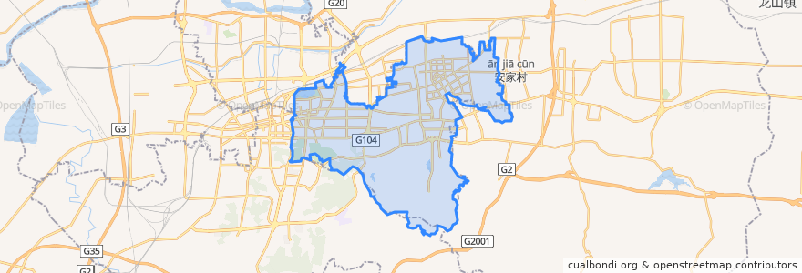Mapa de ubicacion de Lixia District.