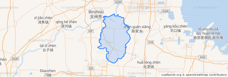 Mapa de ubicacion de Boxing.