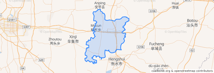 Mapa de ubicacion de Shenzhou City.