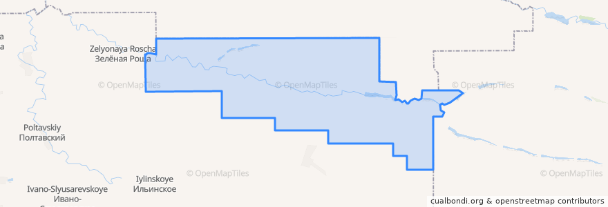 Mapa de ubicacion de Полтавченское сельское поселение.