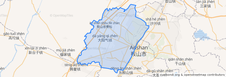 Mapa de ubicacion de Tiexi District.