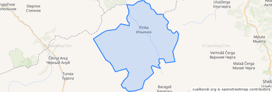 Mapa de ubicacion de Ильинское сельское поселение.