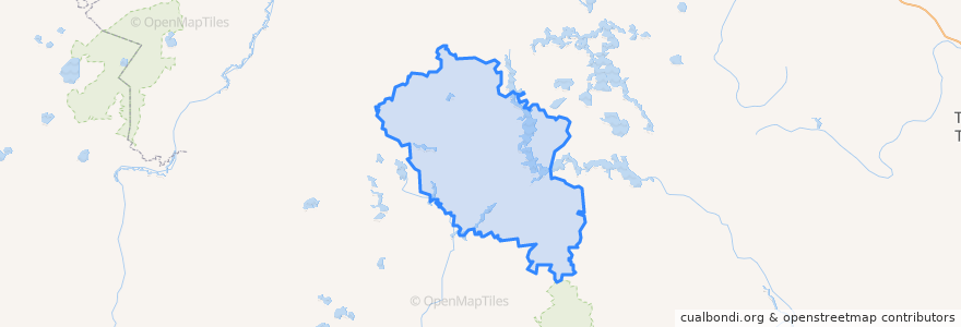 Mapa de ubicacion de Пеновский муниципальный округ.