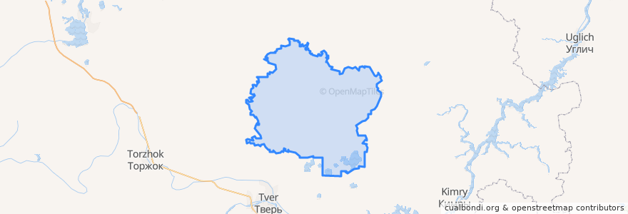 Mapa de ubicacion de Рамешковский муниципальный округ.