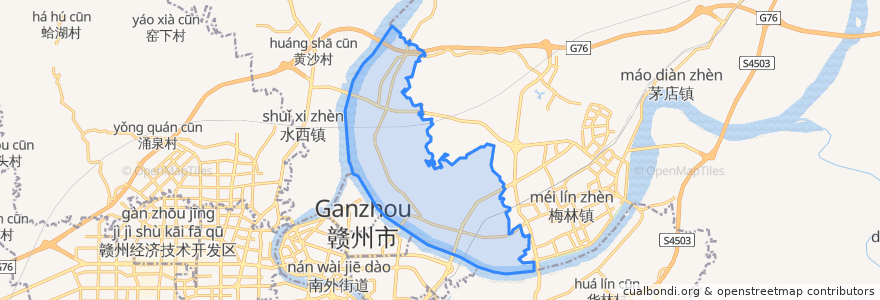 Mapa de ubicacion de Shuidong.