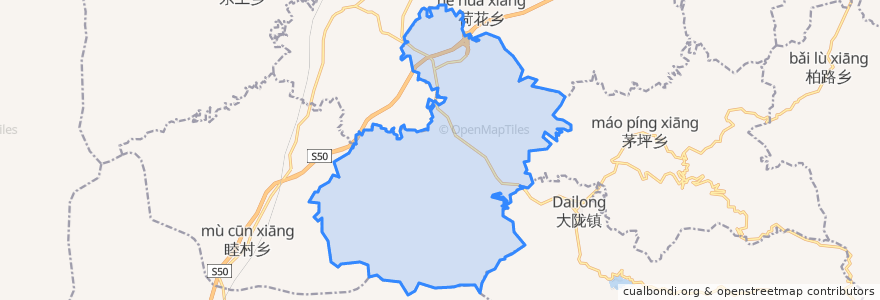 Mapa de ubicacion de Getian.