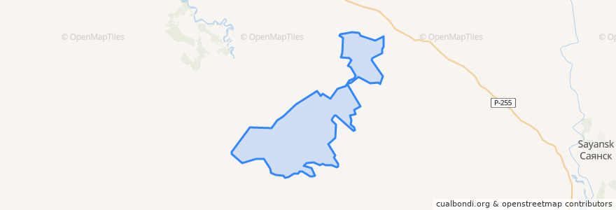 Mapa de ubicacion de Кундуйское сельское поселение.