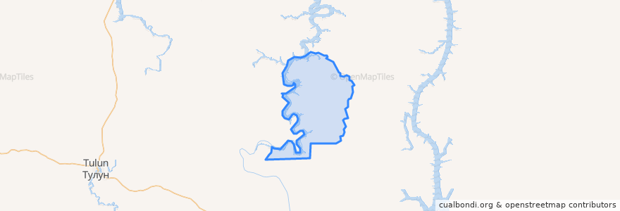 Mapa de ubicacion de Панагинское сельское поселение.