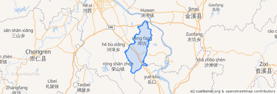 Mapa de ubicacion de 腾桥镇.