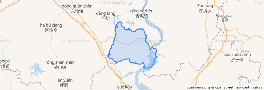 Mapa de ubicacion de Pengtian.