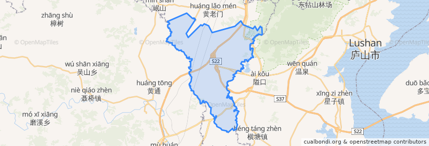 Mapa de ubicacion de Mahuiling.