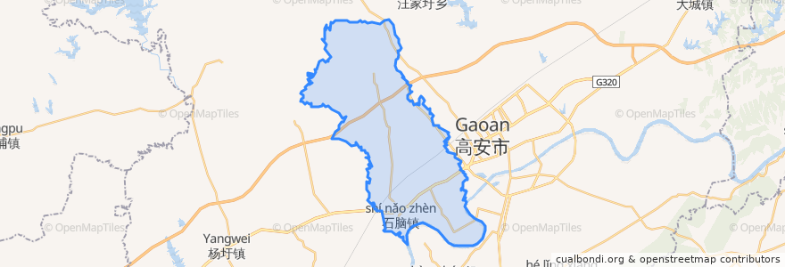 Mapa de ubicacion de Shinao.