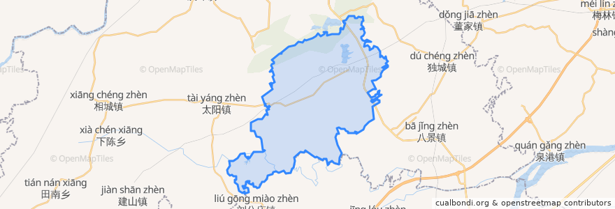 Mapa de ubicacion de Xinjie.