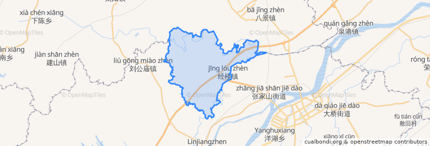 Mapa de ubicacion de Jinglou.