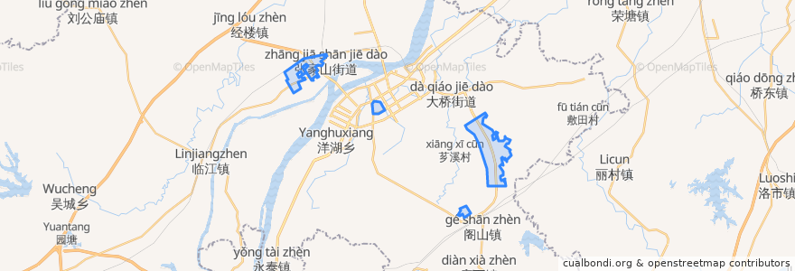 Mapa de ubicacion de 樟树市工业园区.