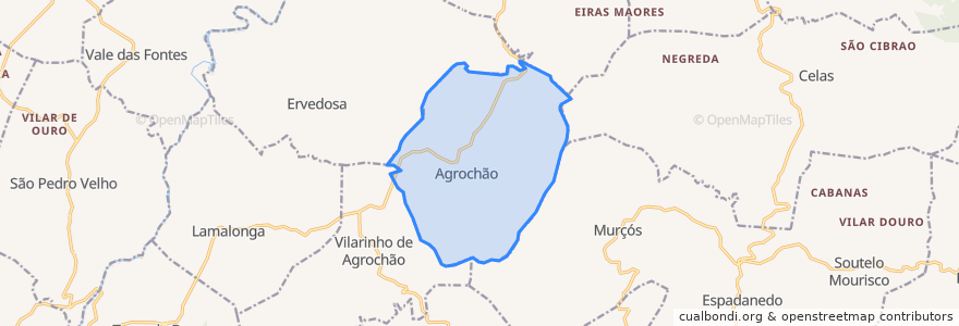 Mapa de ubicacion de Agrochão.