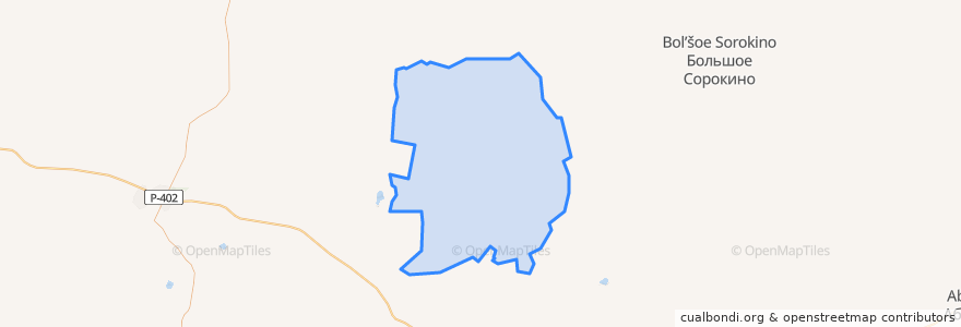 Mapa de ubicacion de Бутусовское сельское поселение.