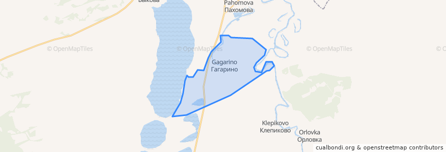 Mapa de ubicacion de Гагаринское сельское поселение.