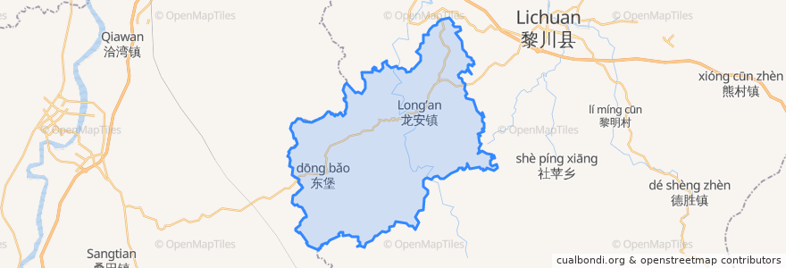 Mapa de ubicacion de Long’an.