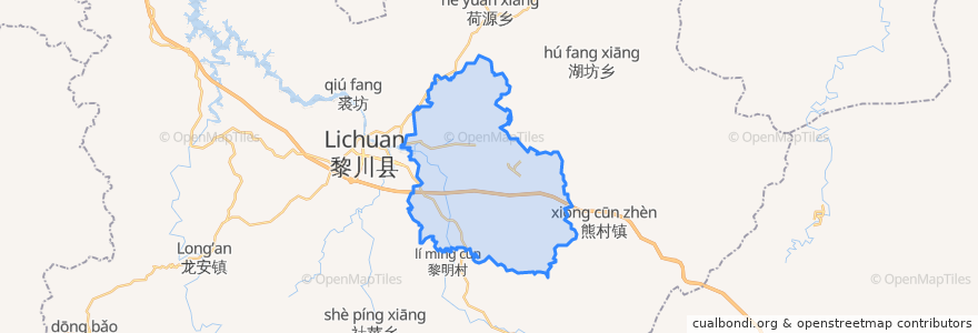 Mapa de ubicacion de Tanxi.
