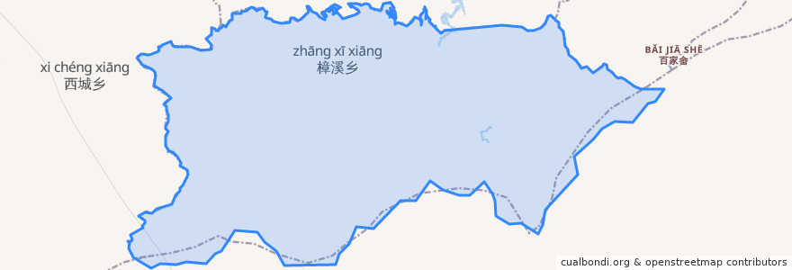 Mapa de ubicacion de 樟溪乡.