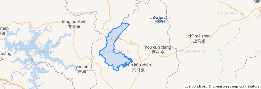 Mapa de ubicacion de Huashan.